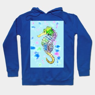 Watercolour Seahorse Hoodie